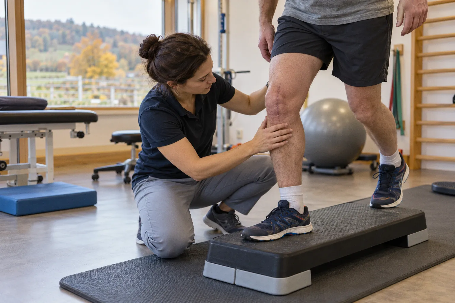 Gezielte Physiotherapie bei anhaltenden Knieproblemen nach Kreuzband-OP